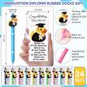 Sinload 24 Sets Graduation Gifts for Students Bulk Class of 2026 Ballpoint Graduation Party Favors for Guests Duck Ballpoint Pen with Inspirational Cards for College School End of Year