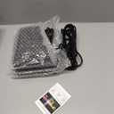 L LOHAS LED Red Christmas Flood Light Outdoor,    50W Plug in Flood Light, IP66 Waterproof Christmas Decorations, 2300lm Christmas Lights for Yard, Garage, Party, UL Listed, 2 Pack