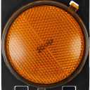 Amber Yellow Front Fender Side Marker Light Assembly Amber Lens Compatible with Jeep Compatible with Wrangler, Comes w/Halogen Lamp Bulb, Left