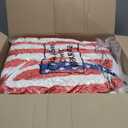 Pavilia Patriotic Blanket - American Flag Throw Blanket for Sofa Couch Bed, Soft Microfiber Sherpa Fleece Reversible, USA Military Veteran July 4th Gift - 50 x 60 Inches