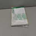 FOCUSLINE 8 PCS Plastic Serving Trays, White and Gold Rim Plastic Serving Platters, Disposable Tray for Food, Perfect for Wedding Parties