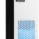 FancyBark Dehumidifiers for Home, 99oz Water Tank Dehumidifier for Bedroom Basement Bathroom RV with Auto Shut Off, Drain Hose, Sleep Mode, (White)