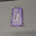 Compatible with iPhone 16 Pro Case 6.3" 2024, Cute Kawaii Curly Wave Frame Shape Soft Silicone Shockproof Protective Phone Cover for Women Girls, Clear/Purple