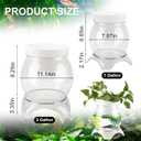 3 Gallon PET Aquaponic Betta Fish Tank Aquaponic with Base and Top, Large Bowl Shatterproof Aquarium Fish Tank with Clear Clarity for Terrarium, Flower Vase Centerpiece Present for Fish Lovers