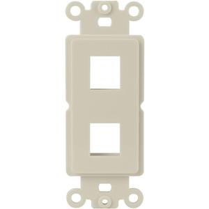 2-Port Keystone Insert Strap, Light Almond