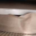 Bemis Ashland Modern Wood Toilet Seat with Decorative Edge, Slow Close, Secure Hinges, Made in USA, Elongated, Biscuit