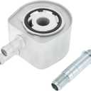 No.918-110 Engine Oil Cooler for Ford F150 F250 F350 F450 F550 Aluminum Transmission Oil Cooler for Ford Excursion E-350 E-450 Econoline 5.4L V8, 6.8L V10 No.4C3Z6A642A/FO4000100