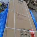 Frameless Pivot Shower Door 34.8-36" W X 72" H, 1/4" (6mm) Clear SGCC Tempered Glass, Hinged Pivot Swing Shower Door, Reversible Installation, Easy to Clean, Matte Black