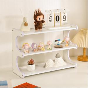 3 Tier Bookshelf for Desktop, Storage Rack, Desktop Organization, 19.6 x 7.6 x 13.8 inches