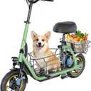 Gyroor C1Pro Electric Scooter with Seat for Adults, Foldable Commuter E-Scooter, 25-Mile Range & 19 MPH Top Speed, 12" Pneumatic Tires, Dual Suspension for Daily Commuting