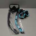 Aegend Snorkeling Gear for Adults Youth Kids, Snorkel Mask with Top Dry Valve - Panoramic View Anti-Leak and Anti-Fog with Mesh Bag for Snorkeling, Scuba Diving, Freediving & Swimming