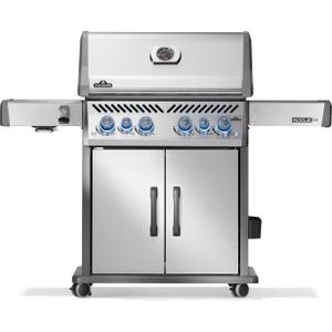 Napoleon Rogue PRO-S 525 Propane Gas Grill with Infrared Side and Rear Burners, Stainless Steel, Durable 6-Burner BBQ