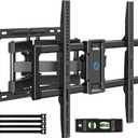 Pipishell Full Motion TV Wall Mount for 4082 inch TVs, Swivel TV Wall Mount with Smooth Dual Arms, Wall Bracket Fits Most 55+ 65+ 75+ TVs, Max VESA 600x400mm, Fits 12/16 Wood Studs, up to 110 lbs