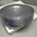 Goodluck 12 Inch Silver Charger Plates, 50 Pack Clear With Silver Trim, Disposable Plastic for Dinner, Wedding, Party