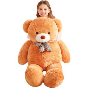 IKASA Giant Teddy Bear Plush Toy Stuffed Animals (Brown, 47 inches)