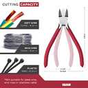 IGAN-P6 6-inch Ultra Sharp & Powerful Side Cutter Clippers with Longer Flush Cutting Edge, Ideal Wire Snips for Crafting, Floral, Electrical & Any Clean Cut Needs (Pack 1)