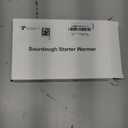 Sourdough Starter Warmer Mat - 24H Timer - Precise 1F Thermostat Control (70-100F) - Smart Memory Warming On/Off - Fits Jars Up to 40oz - Perfect for Home Baking (Black)