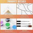 2 x Nuberlic 2 Pack Pre Drawn Canvas for Painting Sip and Paint for Adult's Couple's Date Night Paint and Sip Kit for Outdoor Party Favor Supplies Valentine's Day Gift 8x10 inch Sunset Couple