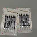 Cindeer 12 Pcs Racing Cars Themed Birthday Candles Black and White Checkered Flag Cupcake Topper for Racing Cars Party Decoration Baby Shower for Boys Children