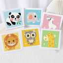 DIYGEMDOT 6 Pack Diamond Art Kits for Kids, Cute Animals Diamond Painting for Beginners, DIY 5D Gem Art for Girls & Boys Ages 6-8-10-12, Children's Christmas Gifts (6x6 inches) (Y001)