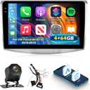 4G+64G Android 15 Car Stereo for VW Passat B6 B7/Magotan CC 2010 2011 2012 2013 2014 2015 - Wireless Carplay/Android Auto - 10 Inch Touchscreen Radio with EQ/5GHz WiFi/GPS/SWC, AHD Rear View Camera