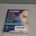 Stylia V Line Lifting Collagen Mask - Lift, Firm & Contour Jawline - Tightening Double Chin Strap with Hyaluronic Acid & Aloe - Neck Tightening and Lifting Mask - Jawline Shaper Face Lift Tape (10PC)