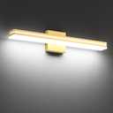 SineRise 24-Inch LED Modern Bathroom Vanity Light Bar, Gold Modern Acrylic Bathroom Wall Lighting Fixtures Over Mirror (Cool White 6000K)