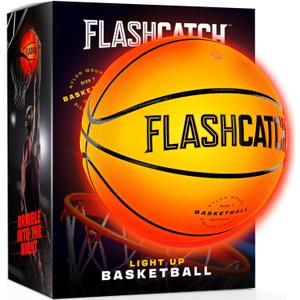 Light Up Basketball - Glow in The Dark - Sports Gear Accessories Gifts for Boys 8-15+ Year Old - Kids Teens Gift Birthday Ideas - Teen Boy Toys Ages 8 9 10 11 12 13 14 15 Outdoor Teenager