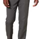 Amazon Essentials Men's Slim-Fit Flat-Front Dress Pant (Gray)