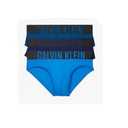 Calvin Klein Mens Underwear Hip Briefs 3 Pack Intense Power Cotton Stretch, Small