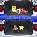 Trunk Organizer for Car, SUV Trunk Organizer Leather Storage, Cargo Box-Automotive Consoles Organizers-Multi-Compartment Adjustable Auto Grocery Home Storage Box