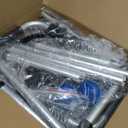 Folding Walker with 2 Precut Tennis Balls, 5" Wheels Lightweight Walkers for Seniors and Adults, Supports Up to 350 Pounds, Adjustable Height, Compact Standard Walker