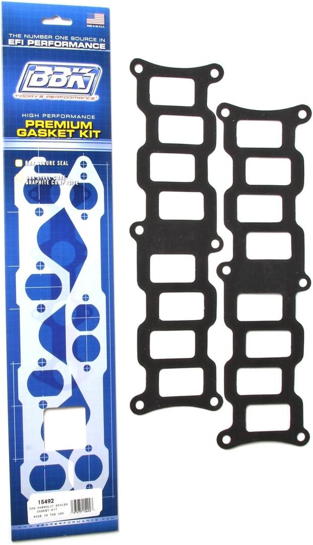 BBK 15492 EFI Intake Manifold Gasket Set - Upper - Lower Kit for Ford 302, 351 TFS Intake Manifold (Pack of 2)