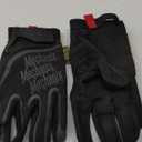 Mechanix Wear: Utility Work Gloves with Secure Fit, Touchscreen Capable, High Dexterity, Synthetic Leather Glove for Multi-purpose Use, Work Gloves for Men, Black (Black, Large)
