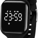 A ALPS Kids Watches for Girls Boys Digital Sport Watch with Step Counter Pedometer Vibration Alarm Clock, No App Waterproof Fitness Tracker Kids Watch Boys Girls Teens Students Ages 516