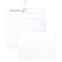 Silunkia White Blank Note Cards and Envelopes 5 x 7 Heavyweight Single Panel Cardstock and A7 Envelopes Printable Self Seal 20 Packs for Wedding Invitations, Birthday, Thank You Cards, Baby Shower