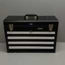 VEVOR Metal Tool Box, 20.5-inch, Portable Metal Tool Box with 4 Drawers, Small Tool Chest with EVA Liners, Ball Bearing Slide Drawers Locking & Powder Coated Finish, Multi-Function Tool Organizer