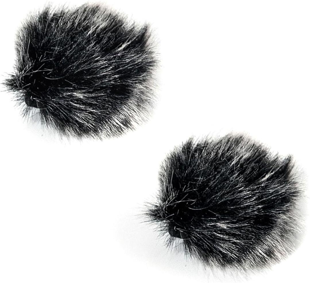 4 x Hollyland Furry Windshield(2Pcs) for Lark Max Wireless Microphone System-Black