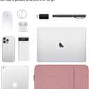 DOMISO Laptop Case Computer Sleeve Bags for 16 inch MacBook Pro M4/M3/M2/M1 Pro/Max A3403 A3186 A2991 A2780 A2485 A2141,Compatible with 15.6 inch HP Lenovo Dell XPS 16, Pink