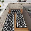 Kitchen Mats for Floor 3 Piece Set,Soft Comfort Kitchen Runner Rugs Non Skid Washable,Farmhouse Kitchen Mats for Floor Sets,Kitchen Area Rug Floor Mat for Bathroom Entryway Indoor Door