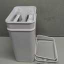 SHTALHST 2 Pack Bathroom Trash Can with Lid, 2.5 Gallon Small Slim Trashcan, Automatic Trash Can Touchless, Motion Sensor Waterproof Plastic Trash Bin for Bedroom Kitchen Office Living Room (White)