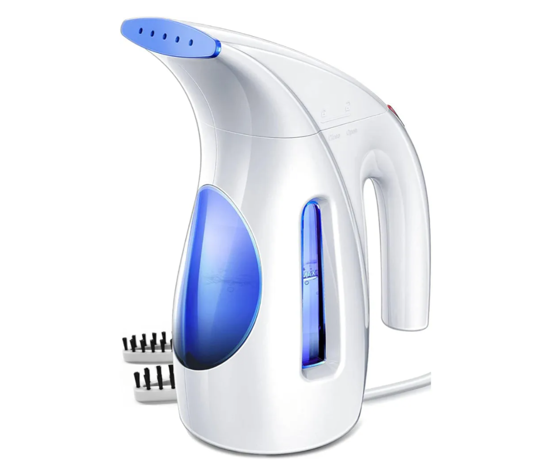 HiLIFE Steamer for Clothes, Portable Handheld Clothing Steamer, 240ml Big Capacity, 700W, Strong Power, Fabric Quick Wrinkle Remover for Home, Office, Travel (ONLY FOR 120V)-Blue