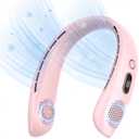 VEKK Neck Fan, Portable Bladeless Fan, 6000mAh Battery USB Rechargeable, LED Display, 360 Cooling Wearable Personal Fan, 3 Speeds, Quiet, Hands Free Neck Fans for Travel