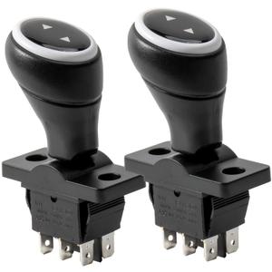2PCS 6V 12V weelye Kids Bumper car Joystick Replacement Parts Forward Reverse Switch Joystick,Children's car Rotation 360 Degrees Toy car Push Rod Automatic Reset Switch