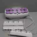 Conair Hot Rollers for Long, Medium & Short Hair, 12 Ceramic Flocked 1-Inch and 1-Inch Heated Hair Rollers with Clips, Hot Curlers for Women, Volume & Curls