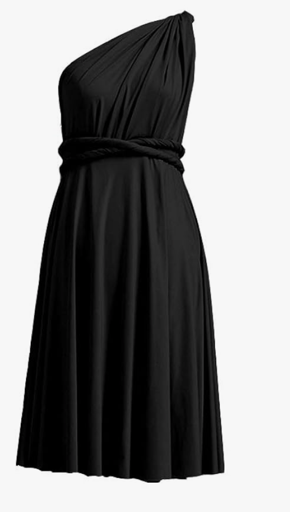 72styles Knee Length Short Infinity Dresses for Bridesmaids Convertible Dresses Transformer Multiway Twist Wrap Midi Dresses M