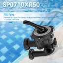 SP0710XR50 Pro-Series Backwash Valve Coupling Fit for Hayward DE Filters Pro-Series, Multiport Backwash Valve Coupling with 1-1/2-inch NPT Ports