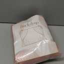 10x10ft Dusty Rose Tulle Backdrop Curtain with Lights String for Parites, Sheer Photo Backdrop Drapes for Wedding Baby Shower Bridal Shower Birthday Party Photo Shoot Background Decorations (10ft x 10ft(2 Panels 5*10ft))