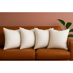 Trendy Home 16x16 Throw Pillow Insert (Set of 4, White) Bed and Couch Pillows Stuffer Hypoallergenic, Decorative Home Outdoor Sofa Pillow Filler (Machine Wash, 4 Pack)