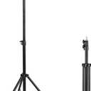 Projector Stand Tripod Adjustable,Height 22" to 63" Portable Laptop DJ Rack Stand,Stable for Projectors,Tablets, Phones & Books,Multifunctional for Indoor & Outdoor Movies-Black